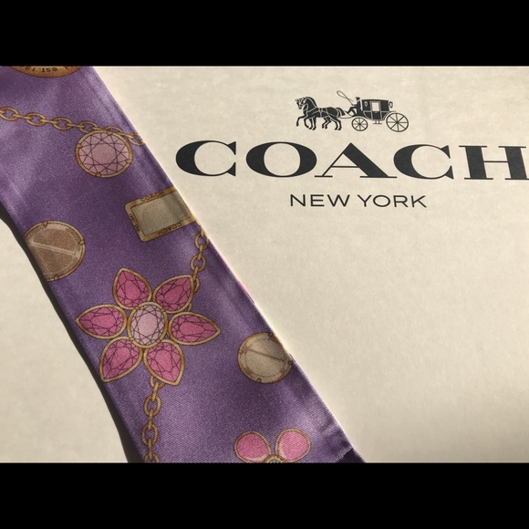 NWT Coach Signature Jewelry Ponytail/Neck Scarf - Picture 8 of 8